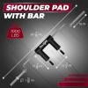 Yes4All Anti-Slip Squat Bar Attachment 1000LB Capacity/Fitness Squat Olympic Bar, Comfortable Neck Pad and Shoulder Pads, Extra Handle for Free Weights Strength Training & Bodybuilding