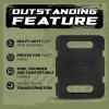 Yes4All Attachable Rucking Weight for Backpack, Cast Iron Training Weight Plate with Quick-Attach Strap Slots, Ergonomic Rounded Handle for Weighted Walking, Hiking, Rucking(10LB)