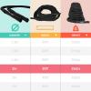 Yes4All Battle Ropes, Workout Rope with Cover, Steel Anchor & Strap Included, Heavy Ropes for Exercise Training – 1.5/2 Inch Diameter, 30, 40, 50 Ft Length(2in – 30ft)