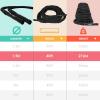 Yes4All Battle Ropes, Workout Rope with Cover, Steel Anchor & Strap Included, Heavy Ropes for Exercise Training – 1.5/2 Inch Diameter, 30, 40, 50 Ft Length(Grey – 1.5in – 40ft)