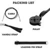 Yes4All Cable Pulley Attachment Single Set – 2-inch Olympic Bars Compatible LAT Pulldown Pulley & Home Gym Pulley