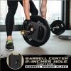 Yes4All Cast Iron Rucking Weight with 2″ Center Hole, Training Weight Plate with Upgraded Rounded Handle for Weighted Walking, Lifting, Rucking & Tactical Strength Training – US Patented Design(D. 20LB – Upgraded)