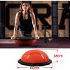 Yes4All Combo Half Ball Balance Trainer Balance, Massager Roller for Yoga, Pilates, Stretches(B. Red/Black)