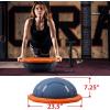 Yes4All Combo Half Ball Balance Trainer Balance, Massager Roller for Yoga, Pilates, Stretches(C. Blue/Organe)