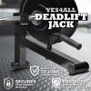 Yes4All Deadlift Jack/Barbell Stand – Holds 600lb Barbell Plates for Deadlift Exercise, Squat Wedge for Squat/Weight Training(Black)