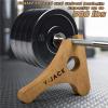 Yes4All Deadlift Jack/Barbell Stand – Holds 600lb Barbell Plates for Deadlift Exercise, Squat Wedge for Squat/Weight Training(Wooden)