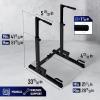Yes4All Dip Stand 500 LBS Capacity, 80 Levels Adjustable Dip Bars, Dip Station Machine for Home Gym(Black)