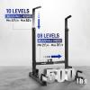 Yes4All Dip Stand 500 LBS Capacity, 80 Levels Adjustable Dip Bars, Dip Station Machine for Home Gym(Black)
