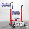 Yes4All Dip Stand 500 LBS Capacity, 80 Levels Adjustable Dip Bars, Dip Station Machine for Home Gym(Red & Black)