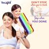 Yes4All EVA Firm Foam Rollers for Yoga & Pilates, Available in 12, 18, 24, 36 inch, Yoga Roller for Massage, Stretching, Core Strengthening(G. Rainbow Smooth)