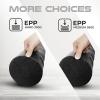 Yes4All EVA Firm Foam Rollers for Yoga & Pilates, Available in 12, 18, 24, 36 inch, Yoga Roller for Massage, Stretching, Core Strengthening(X. Wave Black)