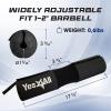 Yes4All Ergonomic Foam Bar Pad, Olympic Barbell Squat & Neck Pad for Squats, Hip Thrusts & Weight Lifting Bar(New black)