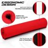 Yes4All Ergonomic Foam Bar Pad, Olympic Barbell Squat & Neck Pad for Squats, Hip Thrusts & Weight Lifting Bar(Red)