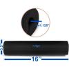 Yes4All Ergonomic Foam Bar Pad, Olympic Barbell Squat & Neck Pad for Squats, Hip Thrusts & Weight Lifting Bar(Set 2 Black)