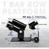 Yes4All Exercise Machine Adjustable T Bar Row Attachment, D Row Handle/Landmine Handle Attachment with Textured Rubber Handles(A. Black – T Bar Row Platform)
