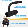 Yes4All Exercise Machine Adjustable T Bar Row Attachment, D Row Handle/Landmine Handle Attachment with Textured Rubber Handles(B. Black Single Landmine Handle)