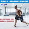 Yes4All Exercise Machine Adjustable T Bar Row Attachment, D Row Handle/Landmine Handle Attachment with Textured Rubber Handles(B. Black Single Landmine Handle)