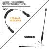Yes4All Flex Bar, Elastic Fitness Bars with Strong Fiberglass & TPE Material, 2in1 Functional Exercise Bar, 9.5 inch Comfortable Grip, High Frequency Vibration Training, Strengthen Muscles & Burn Fat(B. Black – Upgraded)