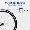 Yes4All Freestanding Bike Storage Rack, 300 Lbs 5 Levels Sturdy Steel Vertical Bike Rack, Bike Racks for Home and Garage Organizer, Indoor/Outdoor Bike Storage Rack(A. Bike Storage Rack)