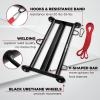 Yes4All Glute Ham Glider, Exercise Wheels for Home Gym Fitness, Glute Hamstring, Booty Building(B. Glute Ham Glider + Resistance Band)