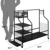 Yes4All Golf Storage Garage Organizer, Golf Bag Storage Stand and Other Golfing Equipment Rack, Extra Storage Rack for Golf Clubs,Black(A. Golf Storage)