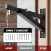 Yes4All Heavy Bag Hanger Wall Mount Punching Bag Hanger, Adjustable Heavy Duty Boxing Bag Bracket for Home Gym Indoor Outdoor(C. Adjustable Wall Mount with Chain)