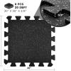 Yes4All Heavy Duty 100% High Density Rubber Floor Tiles Interlocking Mat(Grey)