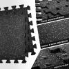 Yes4All Heavy Duty 100% High Density Rubber Floor Tiles Interlocking Mat(Grey Dot)
