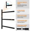 Yes4All Heavy Duty Steel Wall Mount Paddle Board Racks, Surfboard Holder, Suitable for Both Indoor and Outdoor Storage(A. Black – Steel)