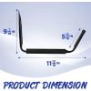 Yes4All Heavy Duty Surfboard/Kayak Wallmount Rack/Garage Storage Heavy Duty Hooks/Indoor and Outdoor Canoe, Bike Kayak Storage Hook