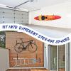 Yes4All Heavy Duty Surfboard/Kayak Wallmount Rack/Garage Storage Heavy Duty Hooks/Indoor and Outdoor Canoe, Bike Kayak Storage Hook