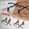 Yes4All Heavy Duty Wall Mounted Pull Up Bar – Multi-Grip Pull Ups / Pull Up Bar Ceiling Mount / Joist Mount for Home Gym(A. Wall and 16″ or 24″ Stud Mounted Chin Up Bar)