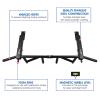 Yes4All Heavy Duty Wall Mounted Pull Up Bar – Multi-Grip Pull Ups / Pull Up Bar Ceiling Mount / Joist Mount for Home Gym(F. Joist Mounted)