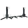 Yes4All Heavy Duty Wall Mounted Pull Up Bar – Multi-Grip Pull Ups / Pull Up Bar Ceiling Mount / Joist Mount for Home Gym(F. Joist Mounted)