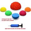 Yes4All Hedgehog Balance Pods for Exercise, Core Body Balancing, Balance Pods for Youth & Adults with Hand Pump – Set of 5(C. Rocky – 6pcs)