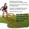 Yes4All Hex Agility Rings/Speed Rings with Carrying Bag – Hexagon Rings, Agility Hurdles for Agility Footwork Training(A. Orange – 6 Rings)