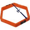 Yes4All Hex Agility Rings/Speed Rings with Carrying Bag – Hexagon Rings, Agility Hurdles for Agility Footwork Training(A. Orange – 6 Rings)