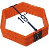 Yes4All Hex Agility Rings/Speed Rings with Carrying Bag – Hexagon Rings, Agility Hurdles for Agility Footwork Training(B. Orange – 12 Rings)