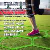 Yes4All Hex Agility Rings/Speed Rings with Carrying Bag – Hexagon Rings, Agility Hurdles for Agility Footwork Training(D. Neon Green – 12 Rings)