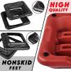 Yes4All High Arobic Step Platform & Stackable Risers – Adjustable 4″/6″/8″/10″/12″ Height – Choose Full Step Platform Set or 2-Pack Stackable Risers, Customize for Cardio & Aerobic Exercise(C. Red/Black)