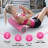 Yes4All High-Density EPP Round Back Roller Foam, Exercise Foam Roller for Yoga, Pilates & Stretching – 12, 18, 24, 36 inch(‎18 Inches – Pink/Grey)