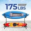Yes4All Kayak Storage Rack Kayak Wall Mount Rack 400lbs 4 Adjustable Levels Kayak Rack for Outdoor, Indoor Kayak Storage Rack(Black)