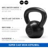 Yes4All Kettlebell Sets, 5 – 10 – 15 – 20 – 25 – 30 LB Cast Iron Strength Training Kettlebells, Wide Handles & Flat Bottom, Multi-Level from Beginners to Pros for Strength Training & Home Gym(C. 20 – 25 lbs)