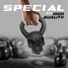 Yes4All Kettlebell Special Shape, Upgraded &Multifunctional for Advanced Training, Solid Cast Iron Powder Coated, Anti Slip Handle Strength Training Equipment(F. 35LB – Single)