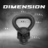 Yes4All Kettlebell Special Shape, Upgraded &Multifunctional for Advanced Training, Solid Cast Iron Powder Coated, Anti Slip Handle Strength Training Equipment(E.25LB – Single)