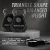 Yes4All Kettlebell Special Shape, Upgraded &Multifunctional for Advanced Training, Solid Cast Iron Powder Coated, Anti Slip Handle Strength Training Equipment(B.25lbs – Pair)