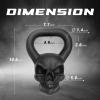 Yes4All Kettlebell Special Shape, Upgraded &Multifunctional for Advanced Training, Solid Cast Iron Powder Coated, Anti Slip Handle Strength Training Equipment(F. 35LB – Single)