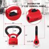 Yes4All Kettlebells Grip, Dumbbell Grip Handle, Convert Dumbbells into Kettlebell for Home Gym, Kettlebell for Weights Plate(A. Combo Red – Red)