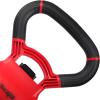 Yes4All Kettlebells Grip, Dumbbell Grip Handle, Convert Dumbbells into Kettlebell for Home Gym, Kettlebell for Weights Plate(C. Red/ Black)