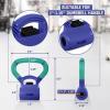 Yes4All Kettlebells Grip, Dumbbell Grip Handle, Convert Dumbbells into Kettlebell for Home Gym, Kettlebell for Weights Plate(D. Teal/ Mint Purple)